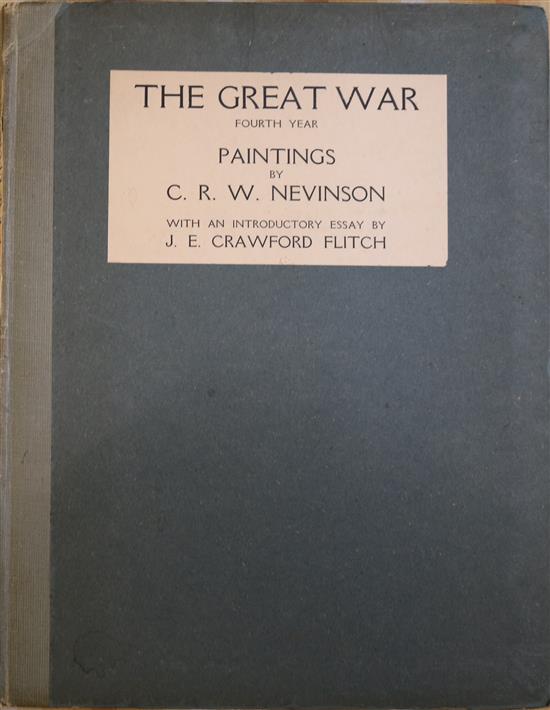 Christopher Richard Wynne Nevinson (1889-1946) The Great War Fourth Year 1918, with signed colour plate Banking overall 11.5 x 9in.